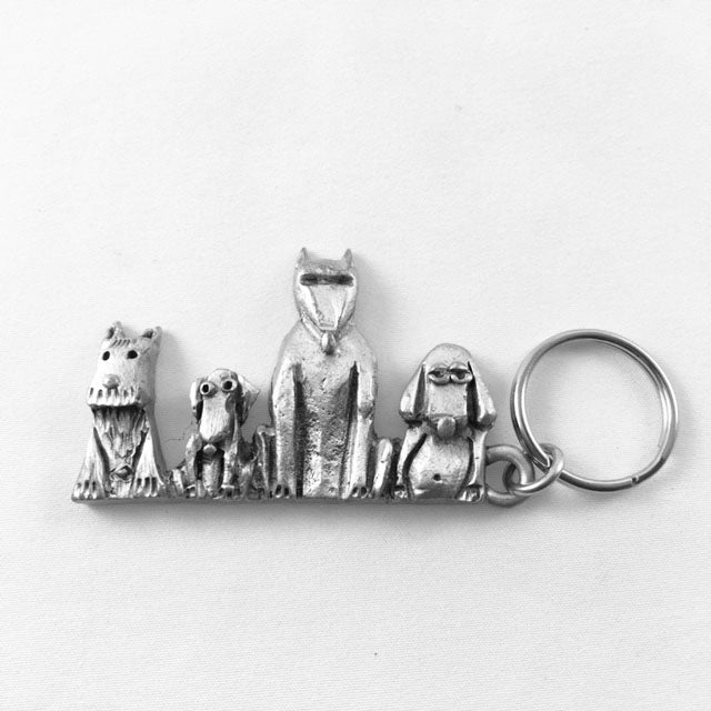 LK14 - 4 Dog Keychain