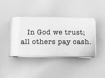 MC61-In God we trust... Money Clip