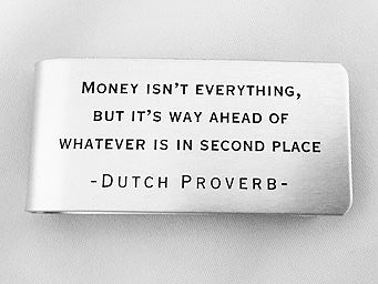 MC69-Dutch Proverb Money Clip